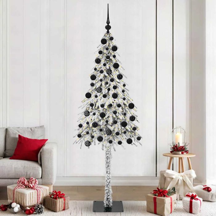 COSWIN Christmas Tree with 300 LEDs White 210 cm PE and Steel