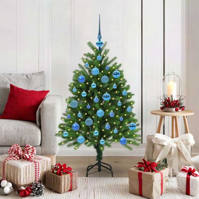 BRISNO Christmas Tree with 150 LEDs with Stand Green 120 cm PE