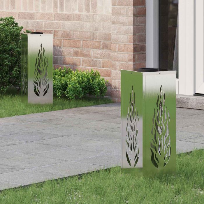 NIEBRO Solar LED Pathway Light 2 pcs Stainless Stainless Steel
