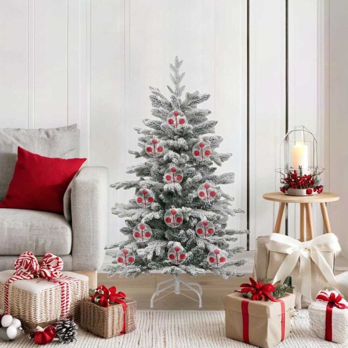 FLINRA Christmas Bauble Set 25 pcs Transparent Dia 10 cm Plastic
