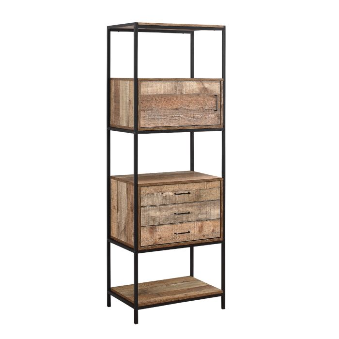 Birlea Urban Rustic 3 Drawer Shelving Unit