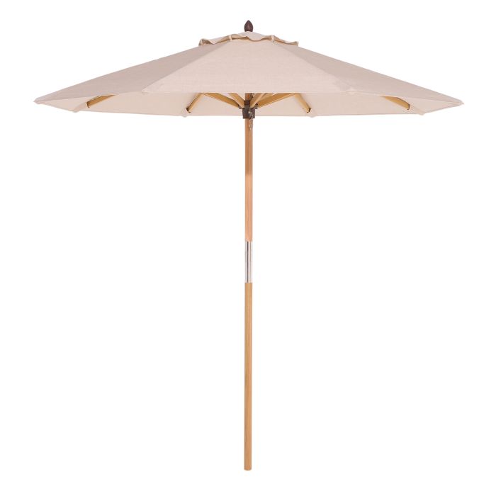 OXRYN Wooden Outdoor Parasol - Natural, 197cm
