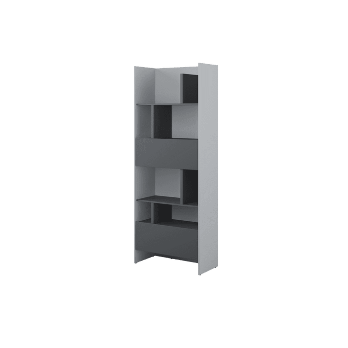 Bookcase - DONNELL Bookcase Grey 84cm