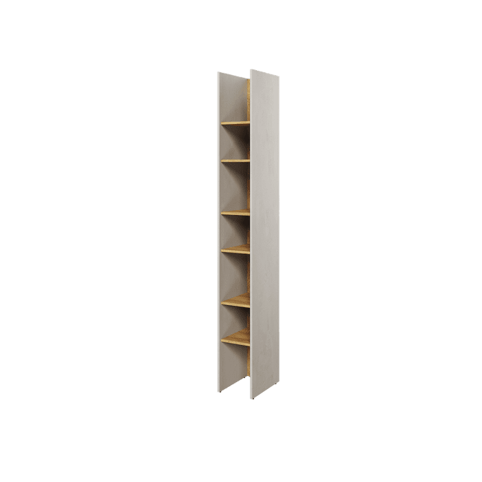 Bookcase - BARCENA Bookcase Oak Hickory 27cm