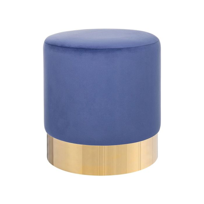 Velvet Pouffe Blue SOPHIA