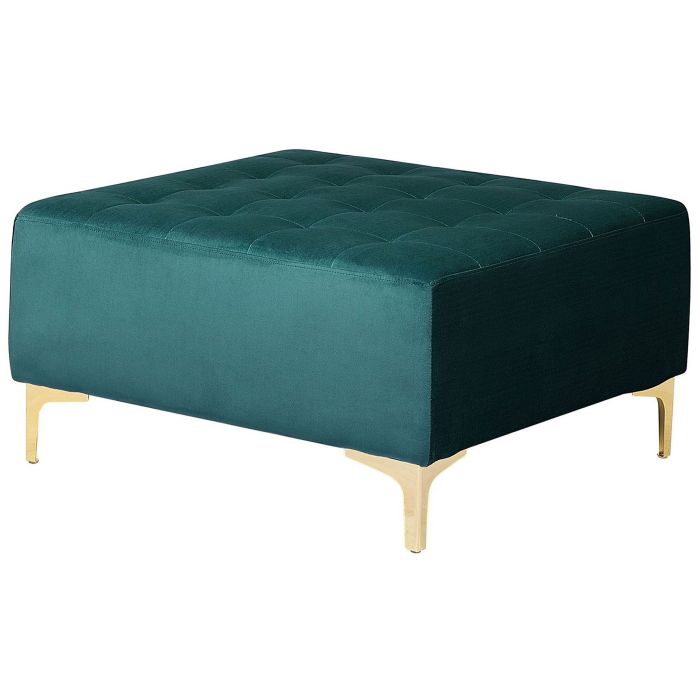 Velvet Ottoman Teal ABERDEEN