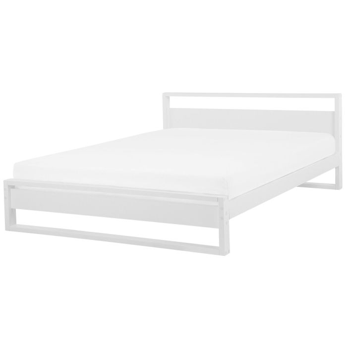 Wooden EU Super King Size Bed White GIULIA