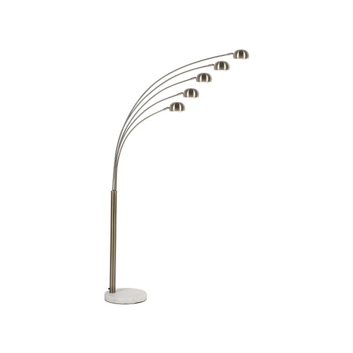 5 Light Metal Floor Lamp Gold FLINDERS
