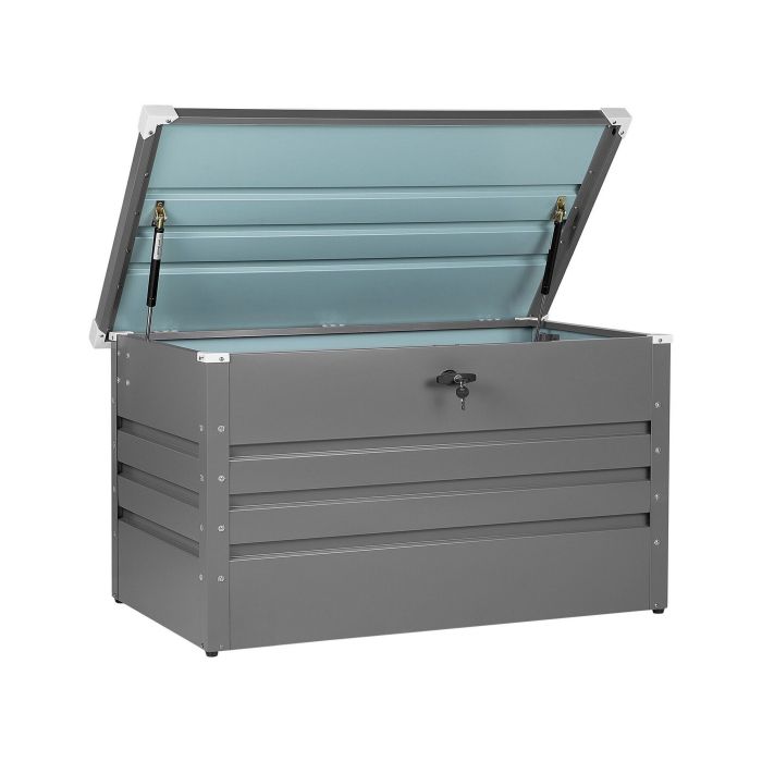 Garden Storage Box 100 x 62 cm Grey CEBROSA