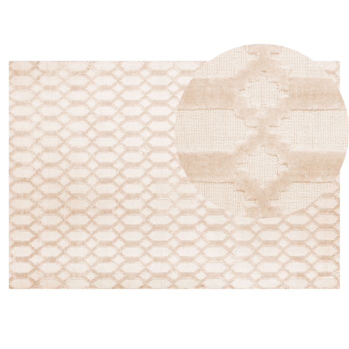 Viscose Rug 140x200cm Beige