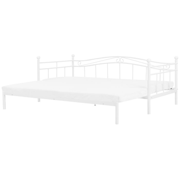 EU Single to King Size Daybed White TULLE