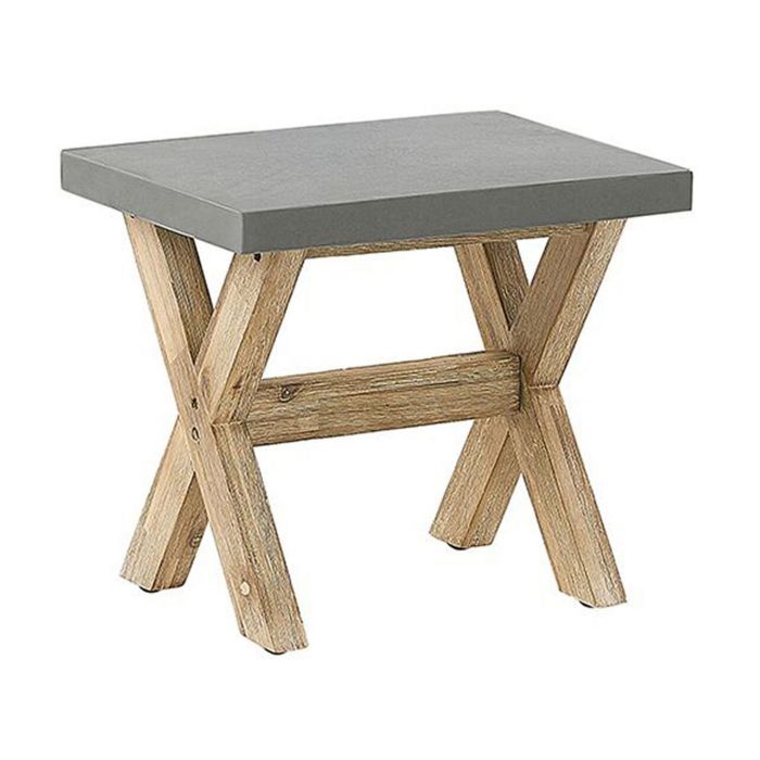 Faux Concrete Garden Stool Grey OLBIA