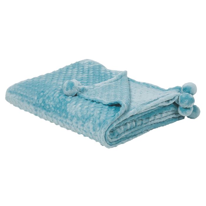 Blanket 150 x 200 cm Light Blue SAMUR