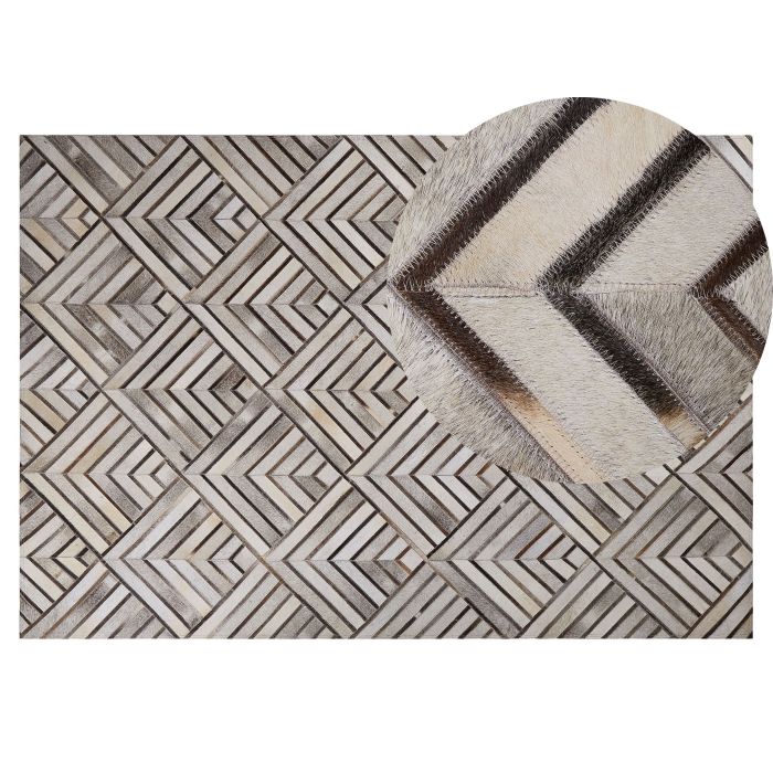 Cowhide Area Rug 140x200cm Beige