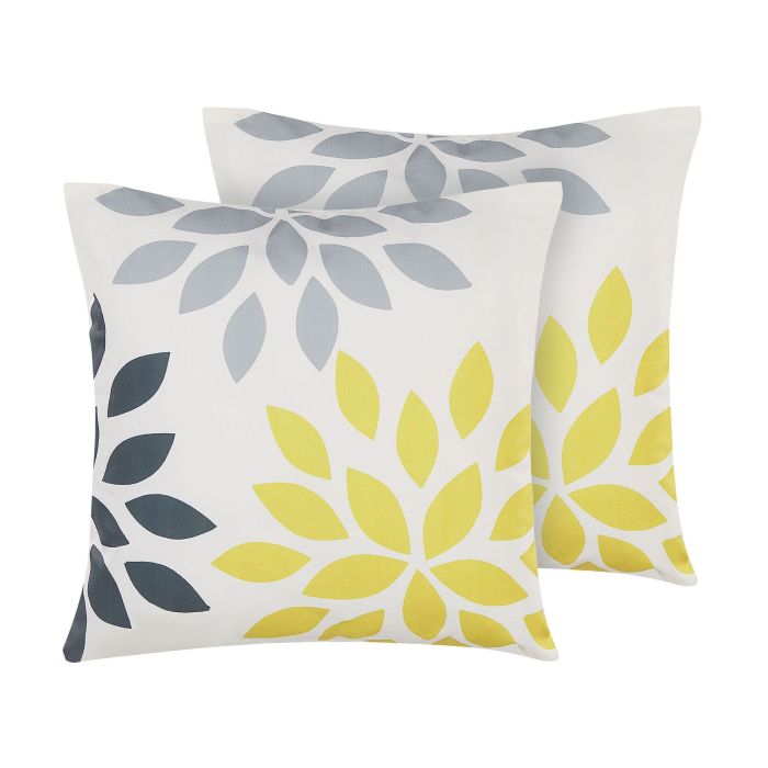 Set of 2 Outdoor Cushions 45 x 45 cm Multicolour RIALE
