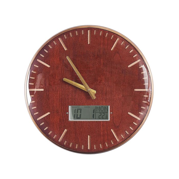 Wall Clock 43cm Brown