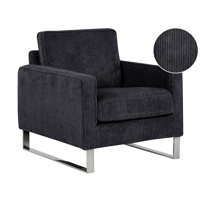 Jumbo Cord Armchair Black VIND