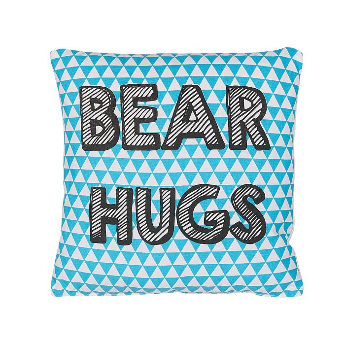 Cotton Kids Cushion Print 40x40cm Blue