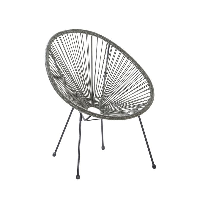PE Rattan Accent Chair Dark Grey ACAPULCO II