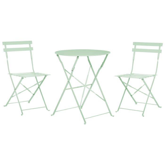 Steel Garden Bistro Set Mint Green FIORI