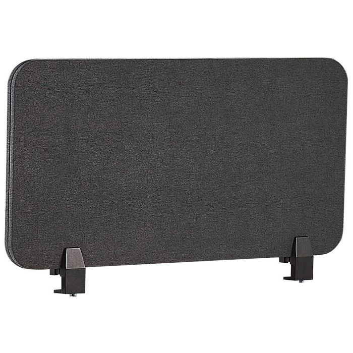 Desk Screen 80 x 40 cm Dark Grey WALLY
