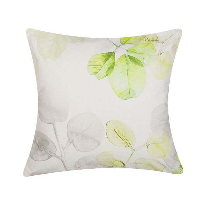 Cushion Leaf Pattern 45x45cm Multicolour