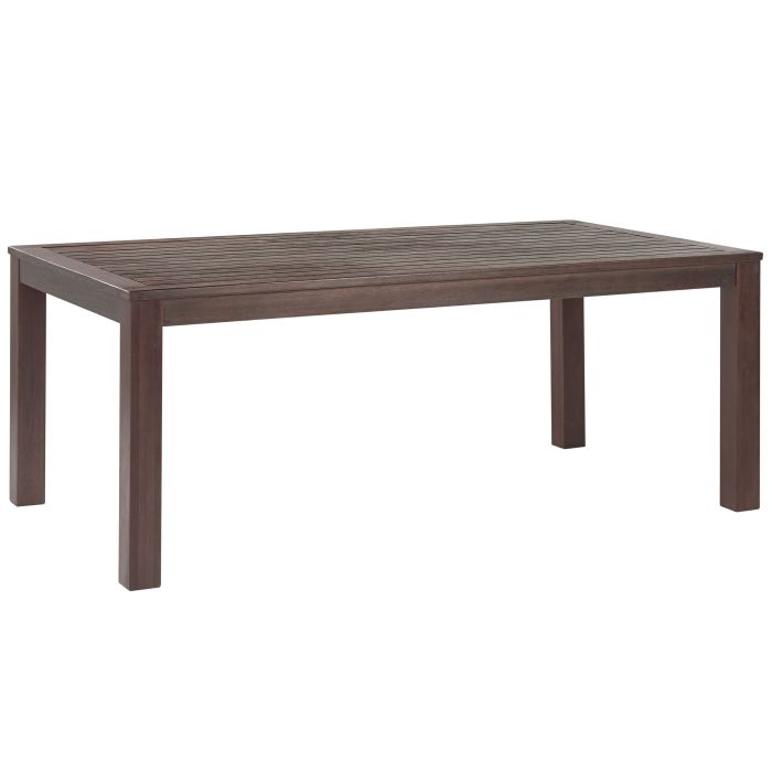 Eucalyptus Garden Dining Table 180 x 100 cm Dark Wood TUSCANIA