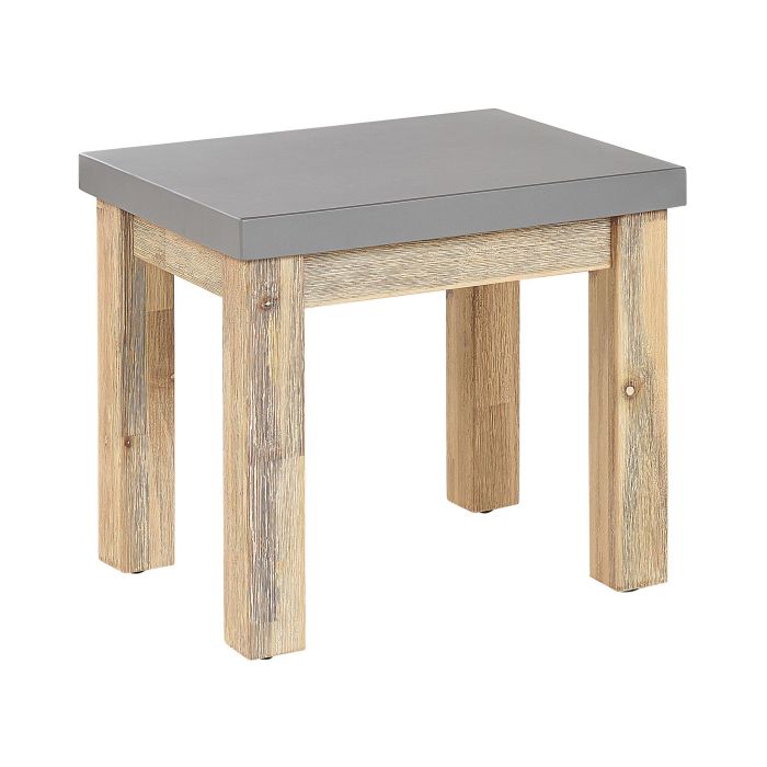 Concrete Garden Stool Grey OSTUNI
