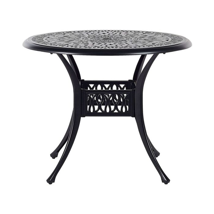 Round Garden Dining Table ⌀ 90 cm Black ANCONA