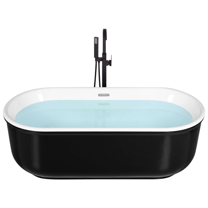 Freestanding Bath 1700 x 800 mm Black PINEL