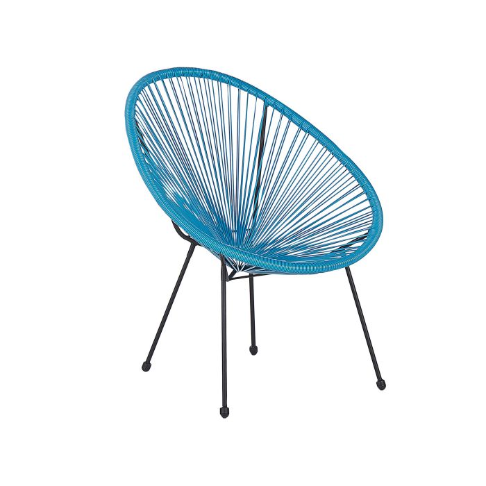 PE Rattan Accent Chair Blue ACAPULCO II