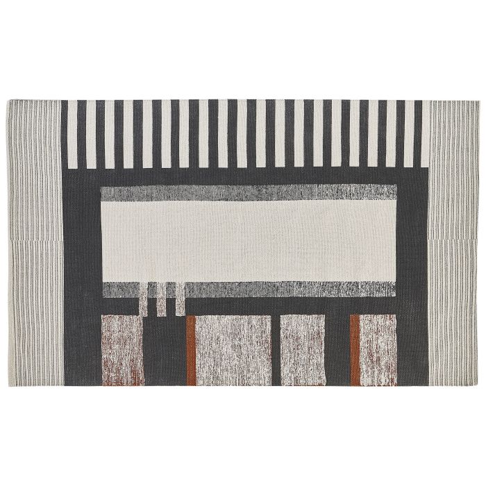 Rectangular Cotton Area Rug 140x200cm Multicolour