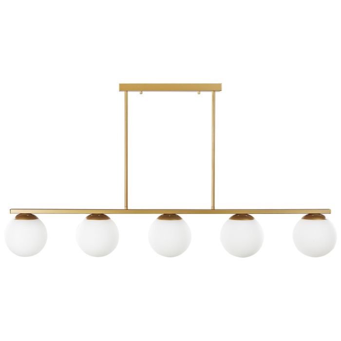 5 Light Metal Pendant Lamp Gold ZIKULI