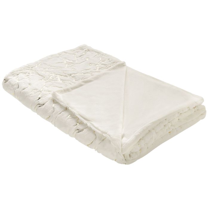 Blanket 130 x 180 cm Cream GODAVARI