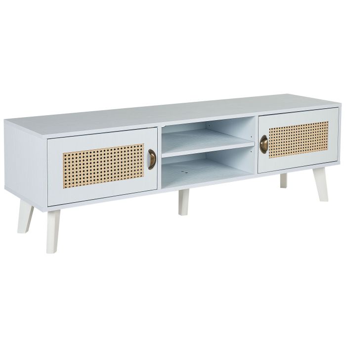 TV Stand White with Beige PARTON