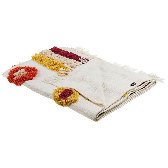 Cotton Blanket 130 x 180 cm Multicolour AMROHA
