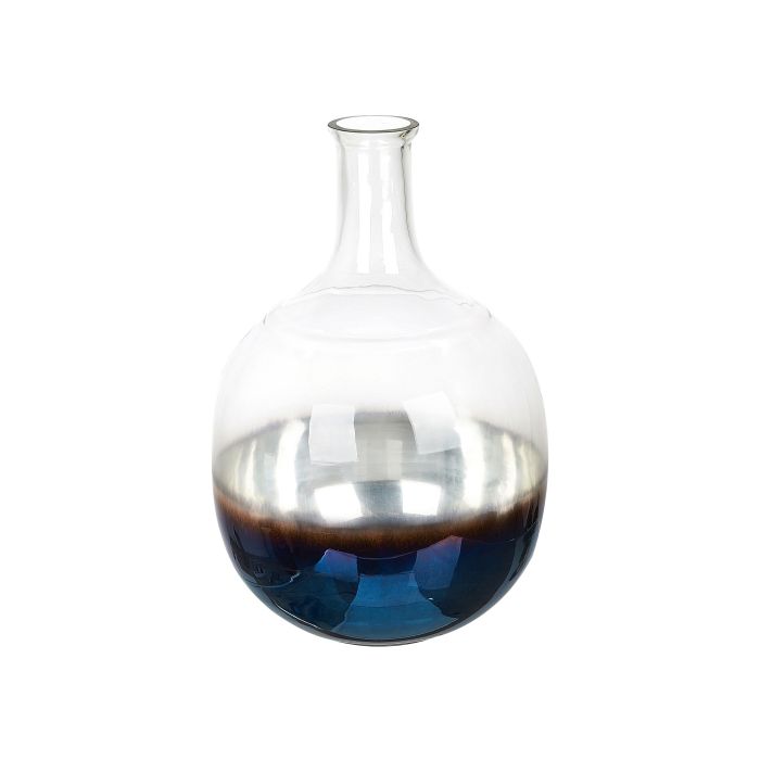 Glass Flower Vase 34 Multicolour Blue RAZALA