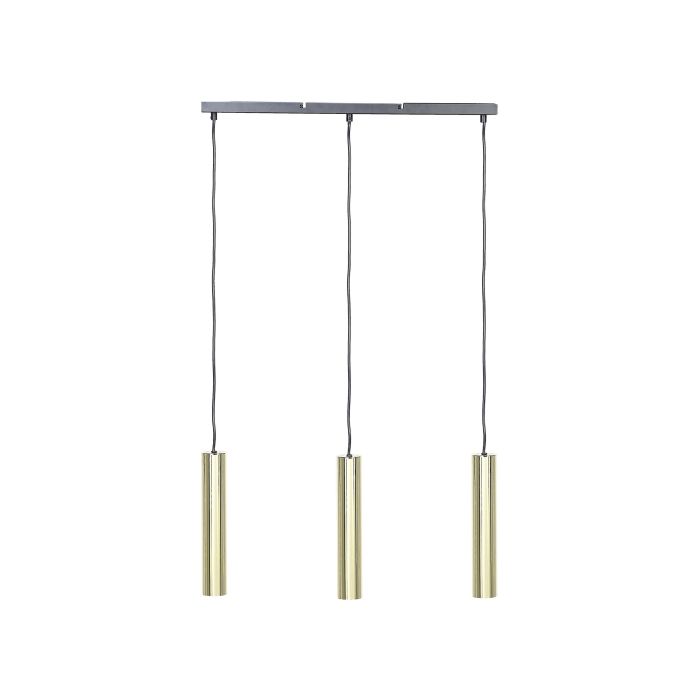 3 Light Pendant Lamp Brass BROSNA