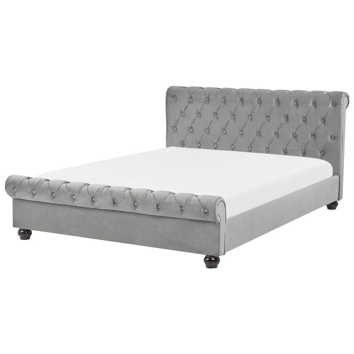 Velvet EU Double Waterbed Light Grey AVALLON