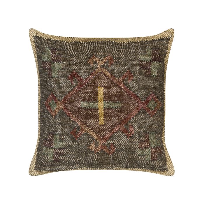 Jute Cushion 45 x 45 cm Multicolour KATORA