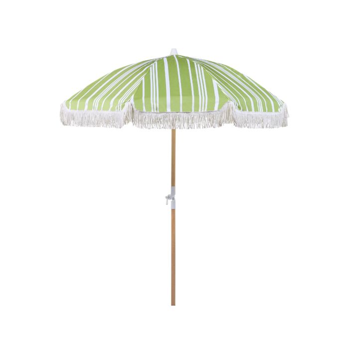 Garden Market Parasol 1.5 m Green and White MONDELLO