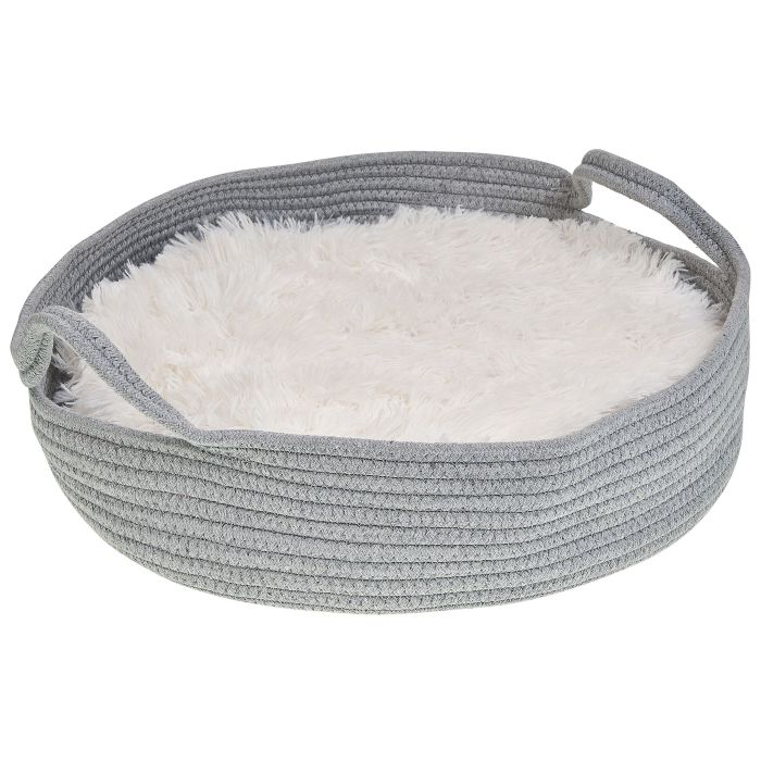 Cotton Pet Bed ø 45 cm Grey DALAMAN