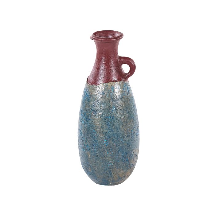Terracotta Decorative Vase 50 Blue Brown