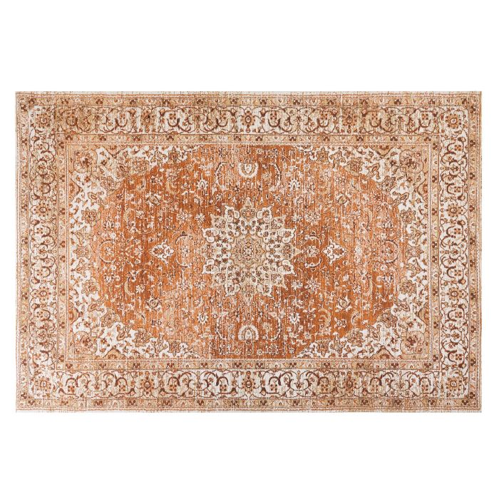 Cotton Area Rug 160x230cm Orange