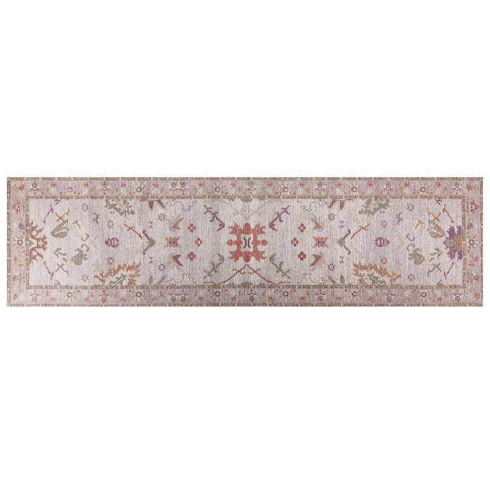 Cotton Runner Rug 80x300cm Beige