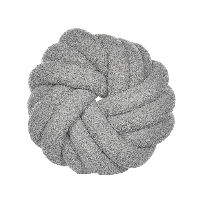Boucle Knot Cushion 31x31cm Grey