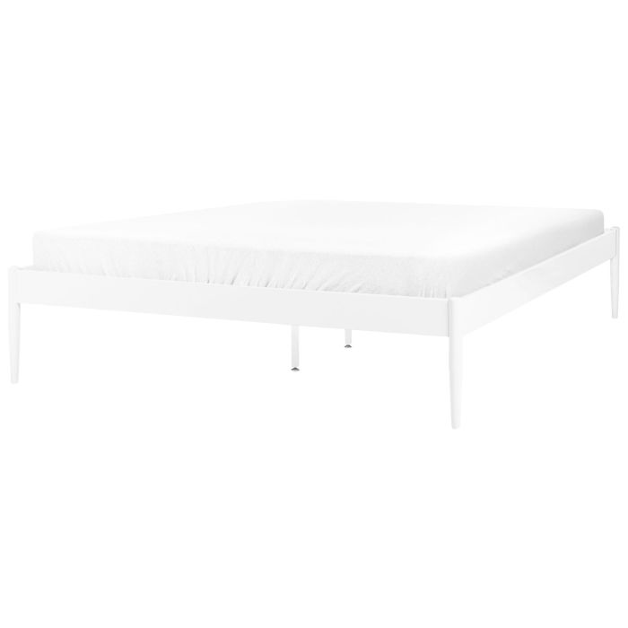 Metal EU King Size Bed White VAURS