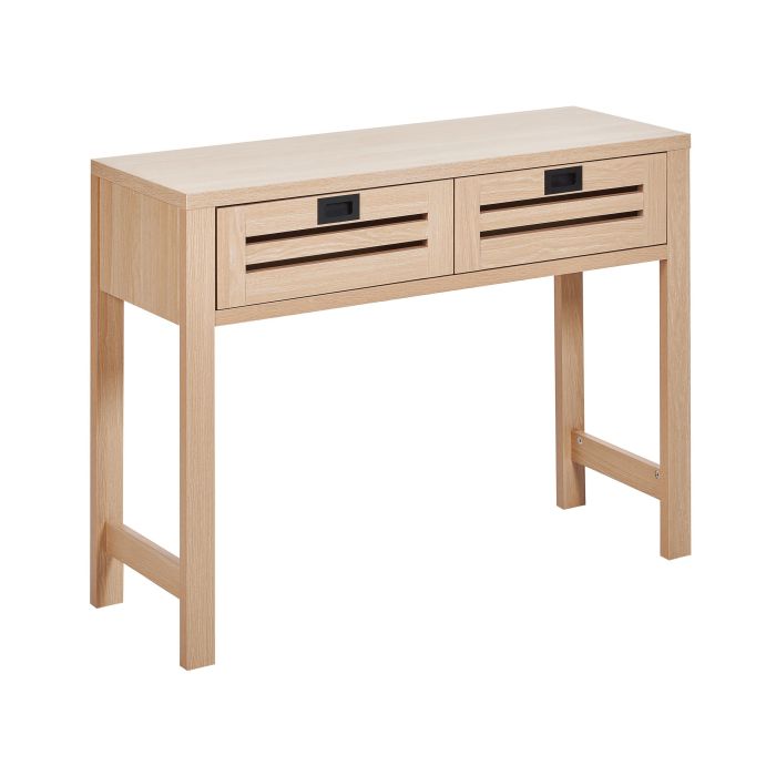 2 Drawer Console Table Light Wood RANDA