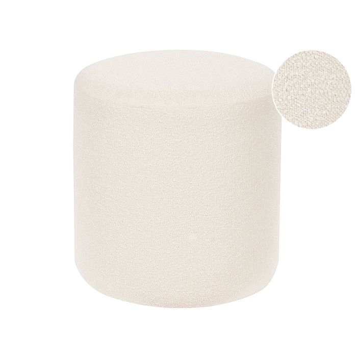 Boucle Pouffe White MOAB