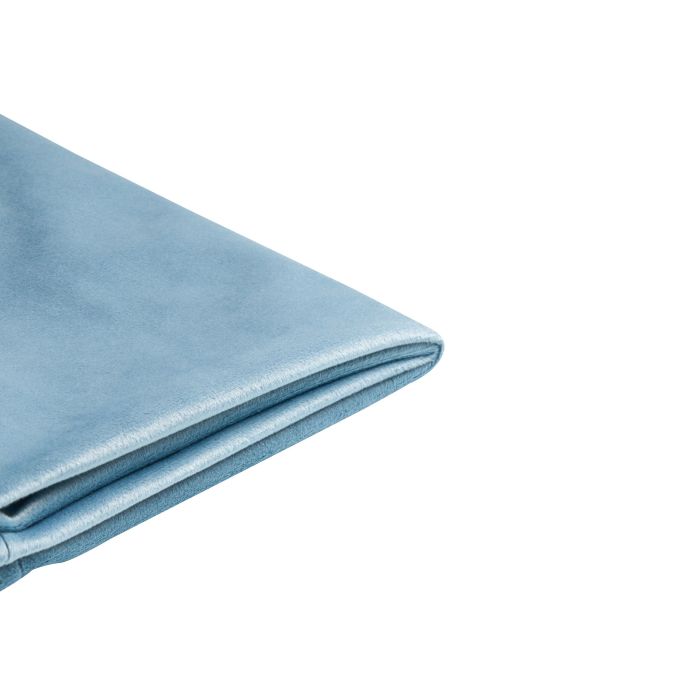 Velvet EU Single Size Bed Frame Cover Light Blue for Bed FITOU